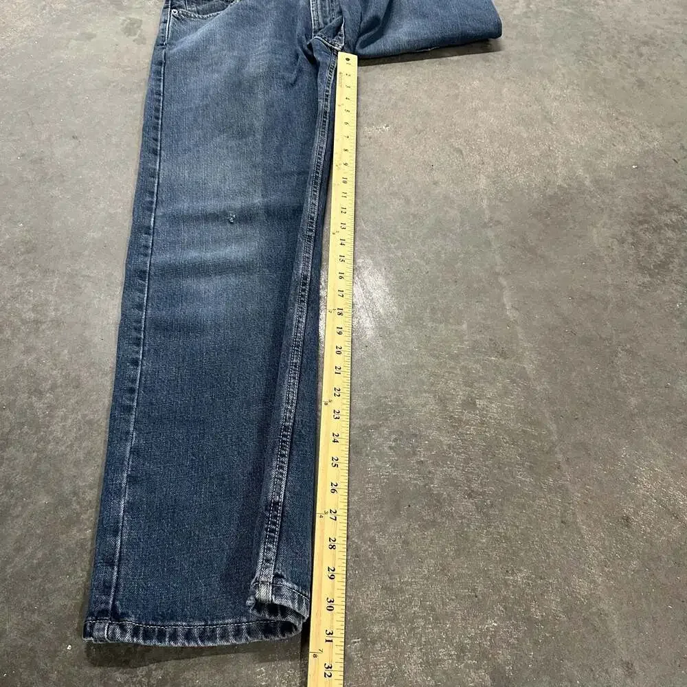 Vintage Levi's 529 Wide Straight Leg Blue Denim Jeans 34x30